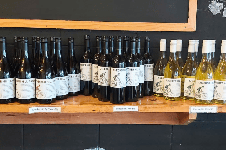 a bottle of wine on a table