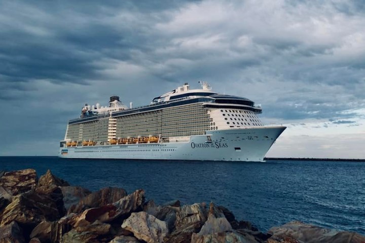 a large ship in a body of water