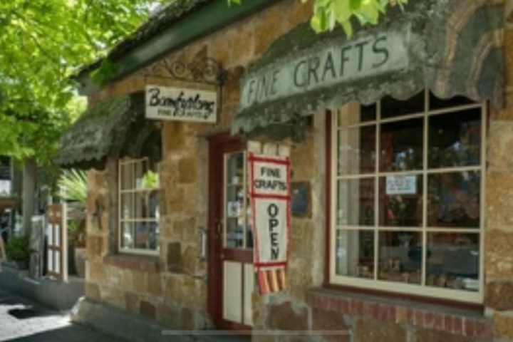 a store in a brick building